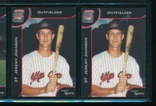 Lot (2) 2002 Multi-Ad #9 Jeremy Johnson Charleston Alley Cats (CE68) SWSW6