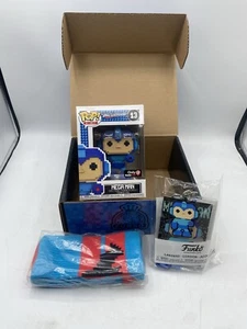 Funko Pop Megaman 8 Bit *Gamestop Exclusive* Mystery Box w/ Socks & Lanyard - Picture 1 of 9