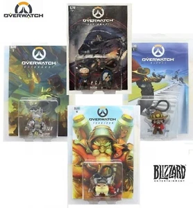 Blizzard Overwatch Comic + Collectible Character Backpack Clip Hanger You Choose - Picture 1 of 35