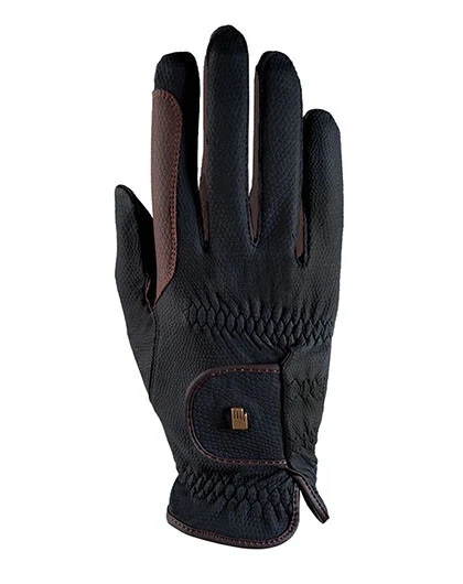 Röckl Malta  Röck Grip Reithandschuh Handschuh schwarz braun - Bild 1 von 1