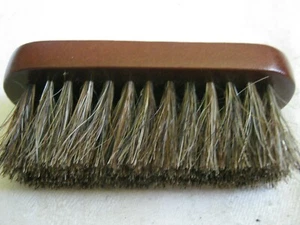 SHUPACA Wool Clothes Scarf BRUSH 3 1/2" Wood Handle, Brown Bristles Fair Trade - Picture 1 of 5
