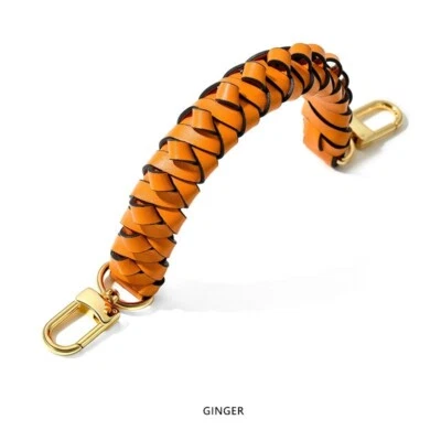 Genuine Leather Braided Handle Strap Purse Handbag Weaving  Replacement Strap - Image 1 of 4