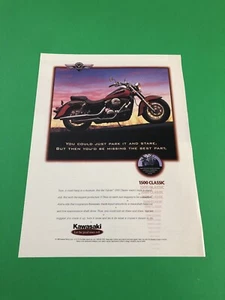 1997 KAWASAKI VULCAN 1500 ORIGINAL PRINT AD PRINTED ADVERTISEMENT - Picture 1 of 1