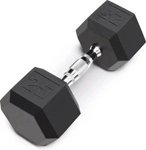 Rubber Hex Dumbbell - Available for 25Lb - 50Lb - Picture 1 of 12