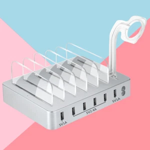 USB-Port-Ladegeräte: Ladestation für mehrere Geräte, Familien-Organizer für - Afbeelding 1 van 11