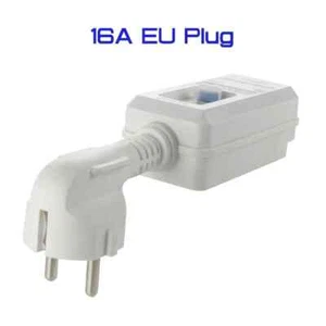 220V 240V 16A spina UE GFCI sicurezza RCD presa perdite adattatore ritaglio alimentazione - Foto 1 di 6