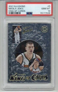Panini Illusions King of Cards 2021 #5 Nikola Jokic Nuggets PSA 10 Low Pop 4 - Imagen 1 de 2