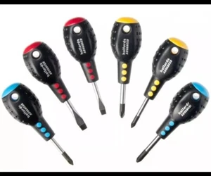 Halfords Advanced 6 Piece Stubby Screwdriver Set LIFETIME WARRANTY replace free - Picture 1 of 3