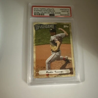 Actualización Topps 2010 Stephen Strasburg RC More Tales of the Game PSA 10 Nationals Foto 1 de 4
