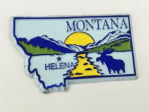 Imán de recuerdo para refrigerador Montana vintage - Imagen 1 de 4