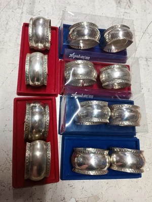 12 Portatovaglioli Argento 800/1000 - Immagine 1 di 4