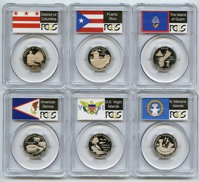 2009 S Clad Territory Quarter Set PCGS PR69DCAM - Image 1 of 2