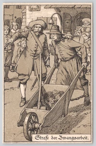 AK Strafe der Zwangsarbeit Strafe der Zwangsarbeit Deutsche Kunst - Bild 1 von 2