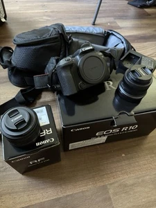 Canon - EOSR10 With Kitlens, RF50mm 1.8, camera shoulder bag,4 Months Warranty. - Picture 1 of 7