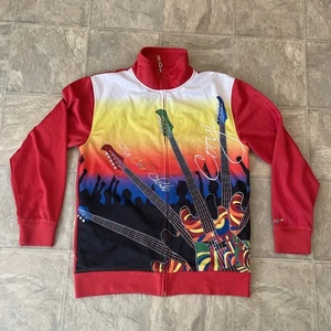 COOGI TRACK FULL ZIP JACKET EMBROIDERY FIVE COLOR CHORD MULTICOLOR SIZE L 14/16 - Picture 1 of 9