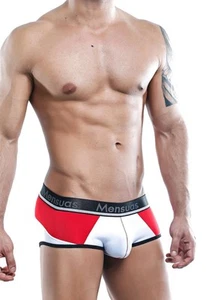 Mensuas MNH020 Bikini Calzoncillo Rojo Blanco Pequeño S - Imagen 1 de 3