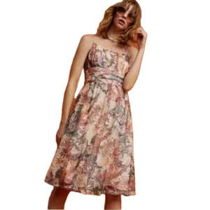 Maeve Anthropologie Mackenzie Lace Floral Dress Size 14 - Picture 1 of 6