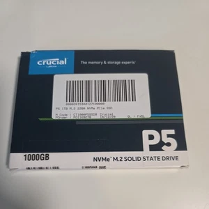 Crucial P5 1TB CT1000P5SSD8 (3D NAND, NVMe) Internal Gaming SSD 3400 MB/s! read - Afbeelding 1 van 10