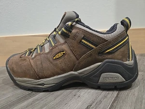 Keen Detroit XT Shoes Womens Size 8W Steel Toe Brown & Yellow Utility Key-Tech - Picture 1 of 15