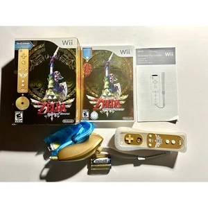 Legend of Zelda Skyward Sword Limited Edition w/Gold Remote and Nunchuck(Wii)NEW - Picture 1 of 7