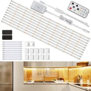 Unterschrank Streifen Lichter Set 5m, warmweiße LED Lichtleiste mit - Bild 1 von 5
