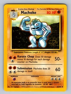 Machoke 034/102 Uncommon Base Set LP - NM Pokemon TCG - Picture 1 of 2