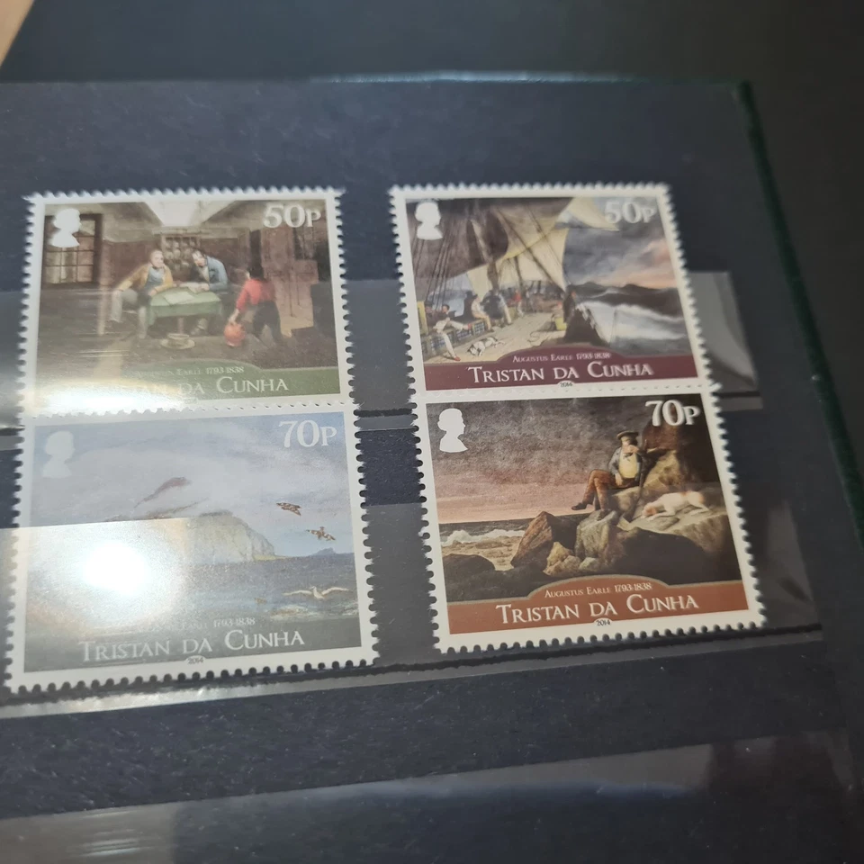 TRISTAN DA CUNHA 2014 SG 1105-1108 190-Я ГОДОВЩИНА АВГУСТА ЭРЛЗА ВИЗИТ КАК НОВЫЙ БЕЗ НАКЛЕЕК И СЛЕДОВ - Изображение 1 из 1