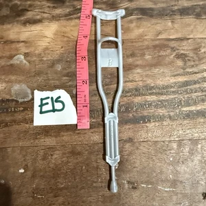 Single Barbie Doll Gray Silver Crutch Accessories Underarm Miniature Crutch E15 - Picture 1 of 3