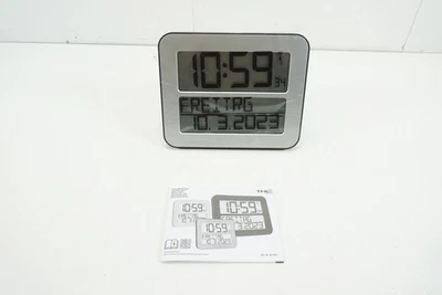 TFA Funk-Wanduhr TimeLine Max 60.4512.54 mit Weckfunktion - Bild 1 von 3