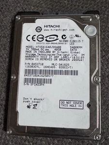 Hitachi Travelstar 5K160 HTS541640J9SA00 40GB,Internal,5400 RPM, 2.5" HDD - Bild 1 von 3
