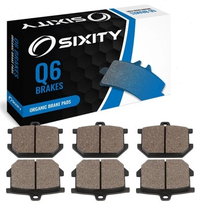 Front + Rear Organic Brake Pads 1977-1979 Yamaha XS750 Set Full Kit D 2D E F dj - Image 1 of 4