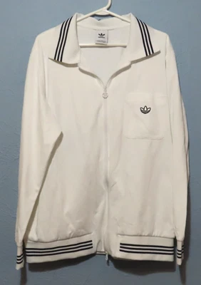LEER Chaqueta de Pista Adidas Para Hombre Trifolio Blanca Cremallera Completa Foto 1 de 4