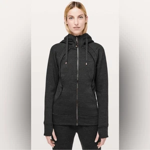 Lululemon Scuba Hoodie Plush Dark Gray & Gold Zipper 6 - Picture 1 of 16