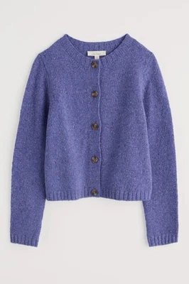 Seasalt Dawson Pick Cardigan- Merino Rich- Bilberry/Purple Colour- Size 16- BNWT - Image 1 of 4