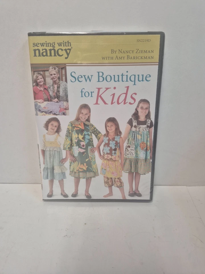 Sewing with Nancy DVD Sew Boutique for Kids Nancy Zieman with Amy Barickman NEW - Image 1 of 2