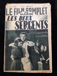 LE FILM COMPLET N°2078 03/1938 LES DEUX SERGENTS CINEMA 791 - Bild 1 von 1