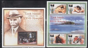 Aitutaki 531-32 Olpympic Sports Mint NH - Picture 1 of 1