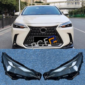 Fit For 2022-2025 Lexus NX 250 350H 450H LH+RH Headlight PC Lenses Cover+Sealant - Foto 1 di 12