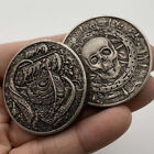 Pirate Skeleton Devilfish Sailboat Deep Relief Commemorative Coin Hobby Gift