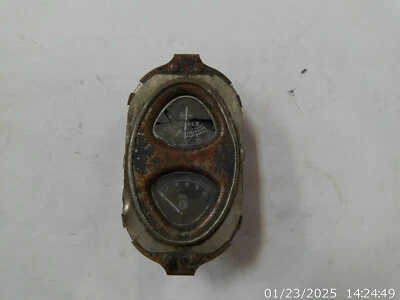 Vintage Gauges Amperes and Oil Pressure - Image 1 of 2