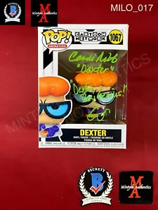 Candi Milo firmato Dexter Funko Pop #1067 Dexter's Laboratory Beckett COA - Foto 1 di 2