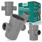 Millto™ drain pipe double branch 110x50x110x50 90o grey waste system sleeve