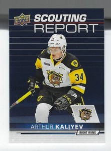 2018-19 Upper Deck CHL Arthur Kaliyev Scouting Report #SR7