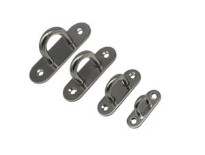 Edelstahl Augplatte Wandöse Zurröse Ringplatte Ösenplatte Deckenhaken Mastplatte - Bild 1 von 5