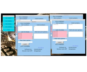 Maine Pick 3 & 4 Lottery Numbers software DVD for Windows 7 , 8 and 10 - Picture 1 of 5