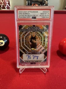 2022 Kris Murray Leaf Optichrome Gold D/O Kaleidoscope 1/1 Auto! PSA 10 POP 1 - Picture 1 of 10