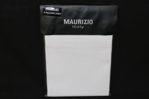 MAURIZIO ITALY STANDARD KISSENBEZÜGE - WEISS - NEU - S/2 - Bild 1 von 1