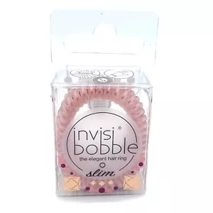 Invisibobble Slim "British Royal - Royal as Fudge" Confezione da 3 ciocche per capelli - Nuove - Foto 1 di 6