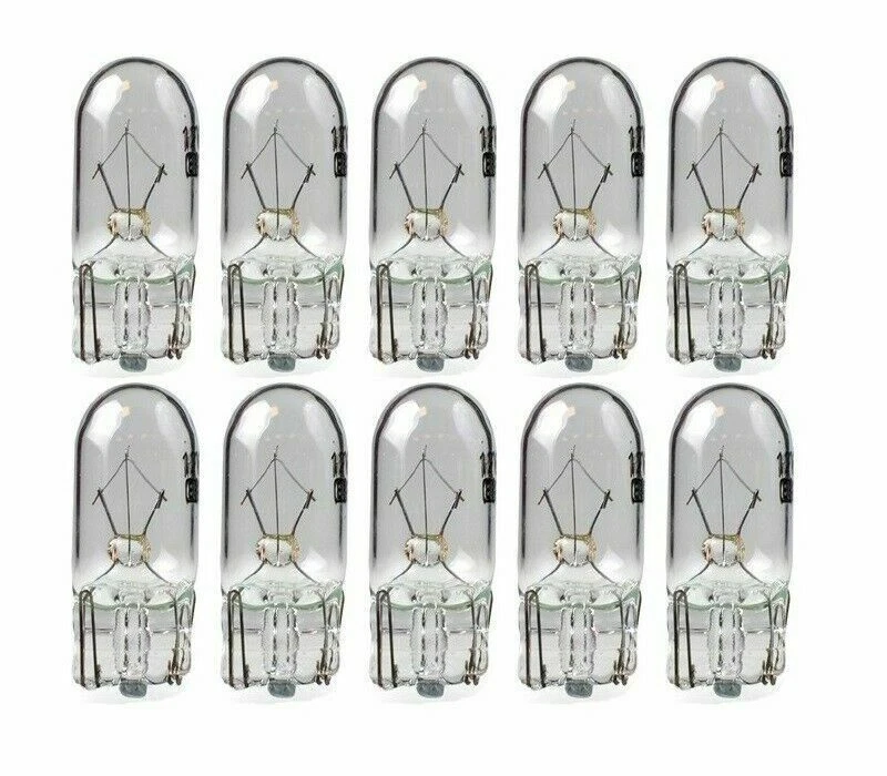 10x 12V 5W T10 W5W W2,1x9,5 Glassockellampe Kennzeichenleuchte Standlichtlampe - Bild 1 von 2