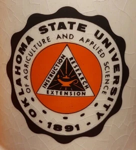 Vintage OKLAHOMA STATE UNIVERSITY for Agriculture and Applied Science Stein - RAR - Bild 1 von 9